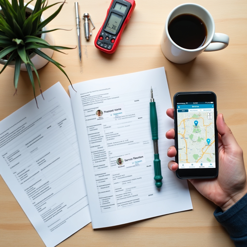 Клиент оформляет заявку на ремонт техники через платформу